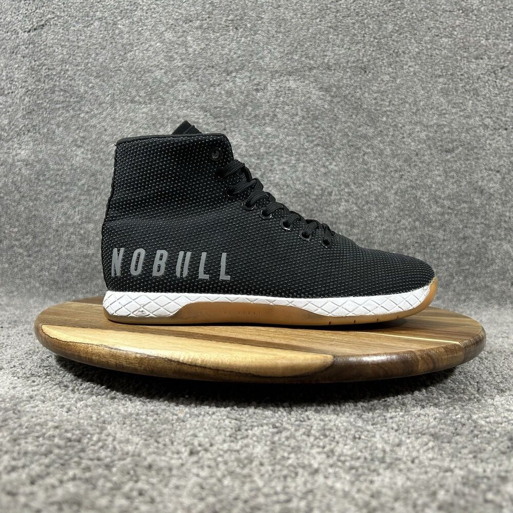 NOBULL Outwork High Top Women’s Size 6.5 Black Gum Athletic Workout Shoes Used